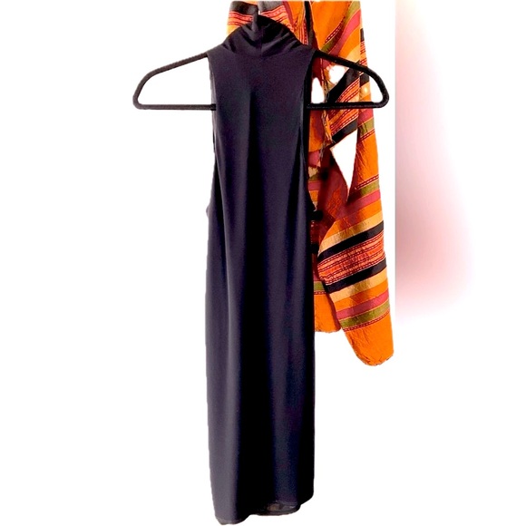 Helmut Lang elegant black draped dress - Picture 3 of 7